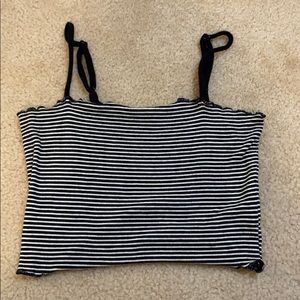 Garage Striped Crop Top